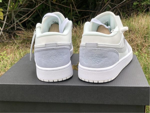 Air Jordan 1 Low Paris White Sky Grey CV3043-100 heel