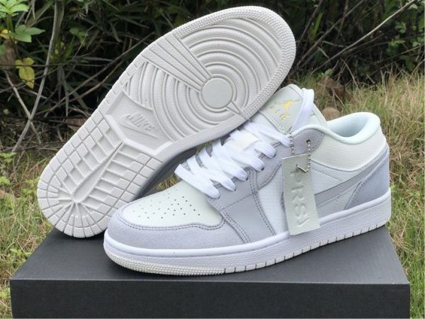 Air Jordan 1 Low Paris White Sky Grey bottom sole