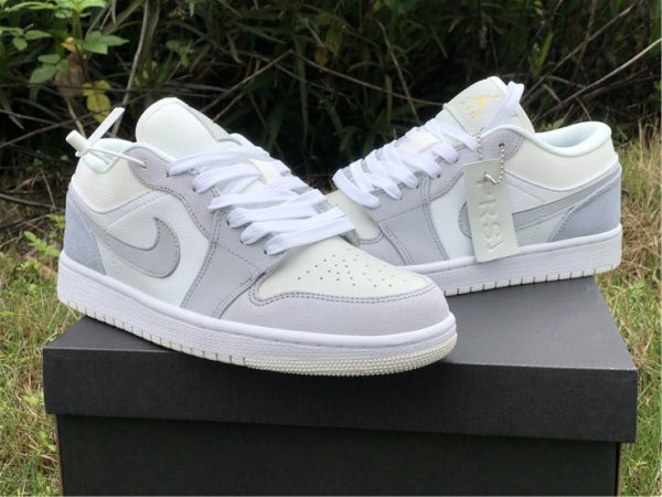 Air Jordan 1 Low Paris White Sky Grey for sale