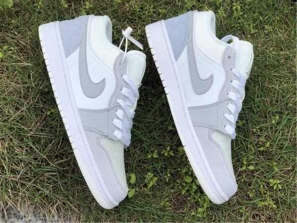 Air Jordan 1 Low Paris White Sky Grey shoes