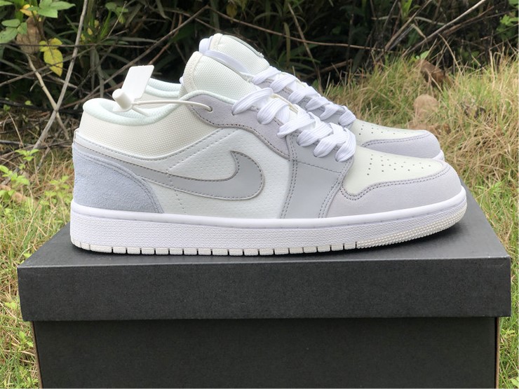 New Air Jordan 1 Low Paris White Sky Grey Cv3043 100