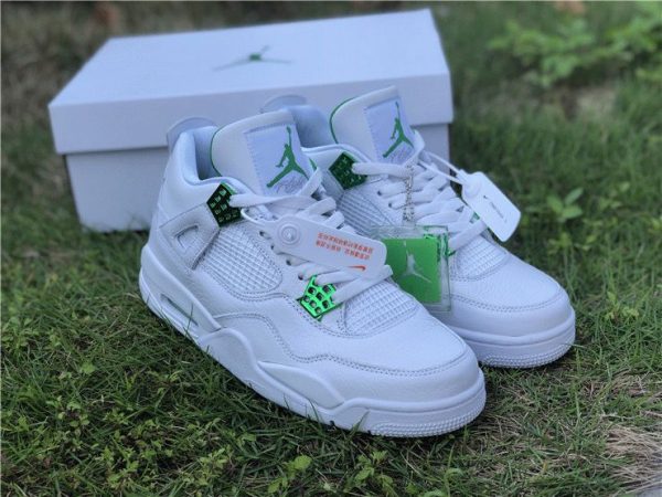 Air Jordan 4 Metallic Green on sale