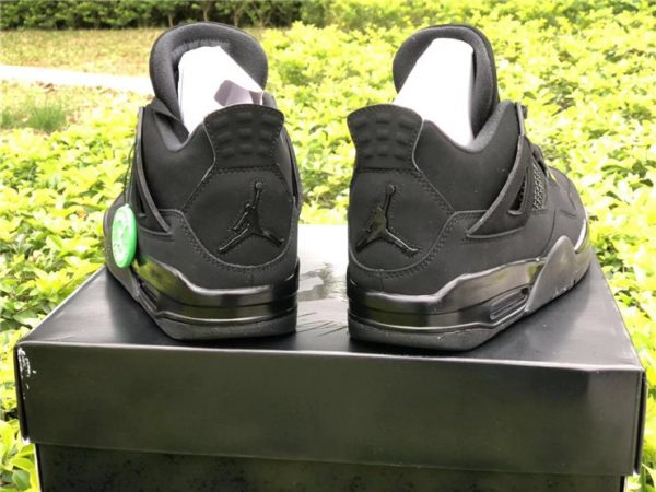 Air Jordan 4 Retro Black Cat 2020 heel