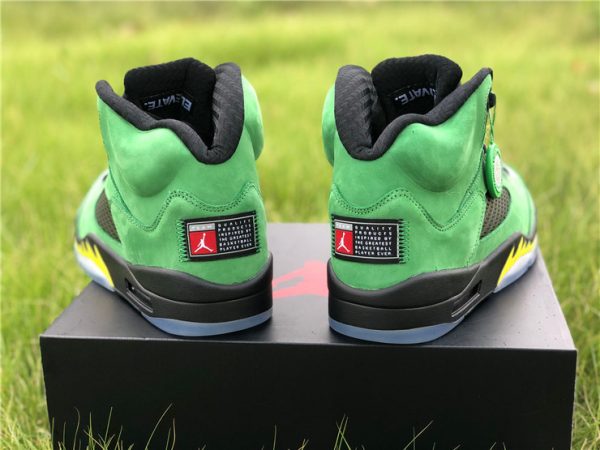 Air Jordan 5 SE Oregon Ducks heel