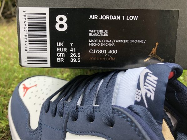 Jordan 1 Low SB Midnight Navy BOX