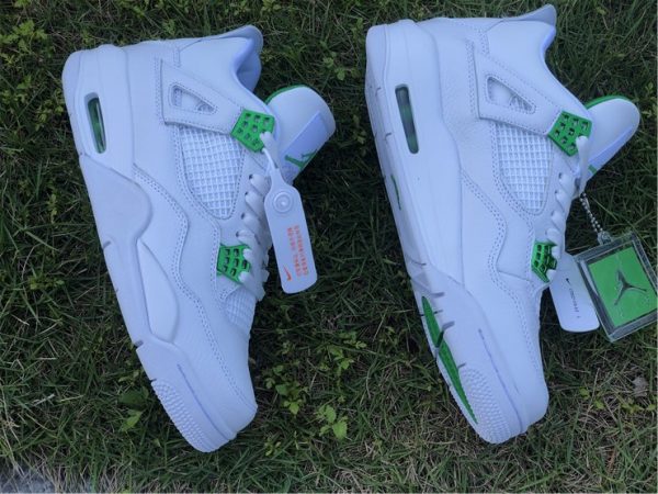 Jordan 4 Retro Green Metallic Pack white panels