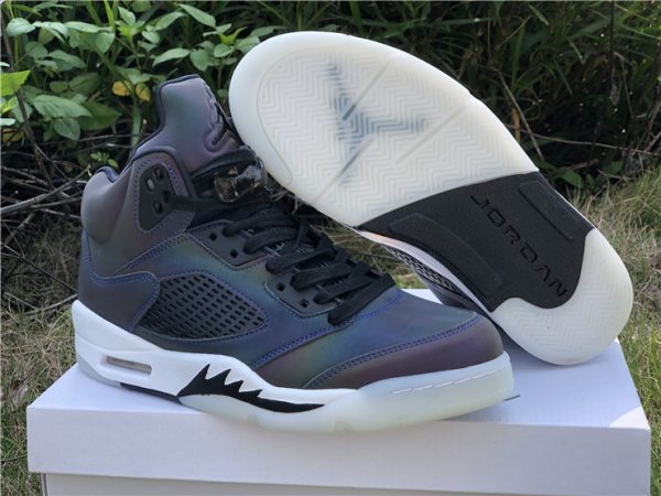 Jordan 5 Retro Oil Grey Reflective Uppers bottom sole