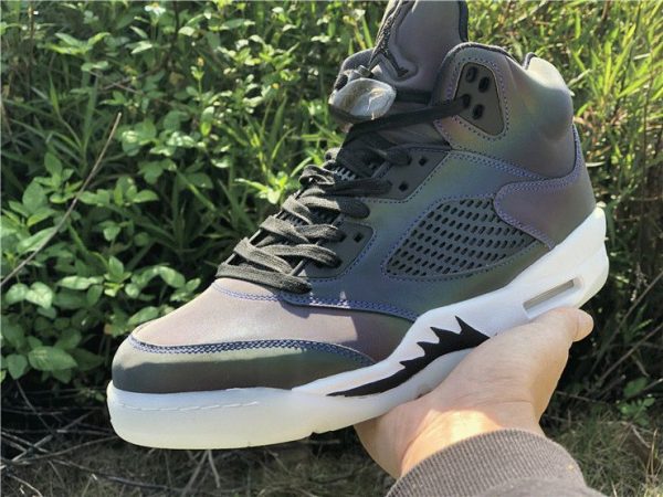 Jordan 5 Retro Oil Grey Reflective Uppers on hand