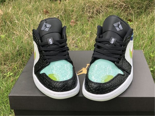 2020 Air Jordan 1 Low Galaxy Snakeskin