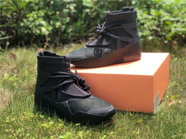 2020 Nike Air Fear of God 1 Triple Black