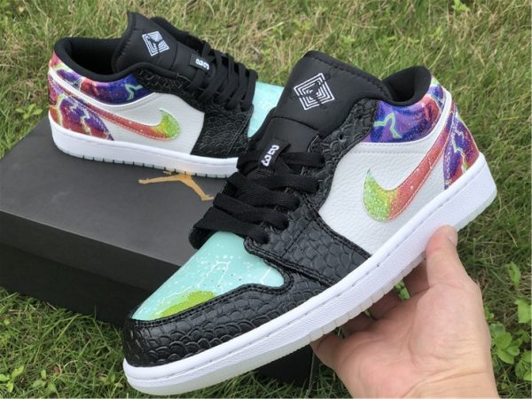 Air Jordan 1 Low Galaxy Snakeskin on hand