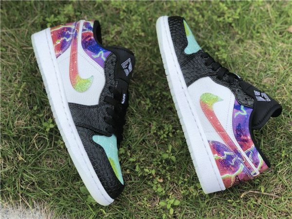 Air Jordan 1 Low Galaxy Snakeskin sneaker