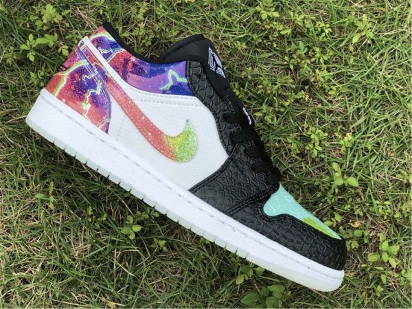 Air Jordan 1 Low Galaxy Snakeskin toe