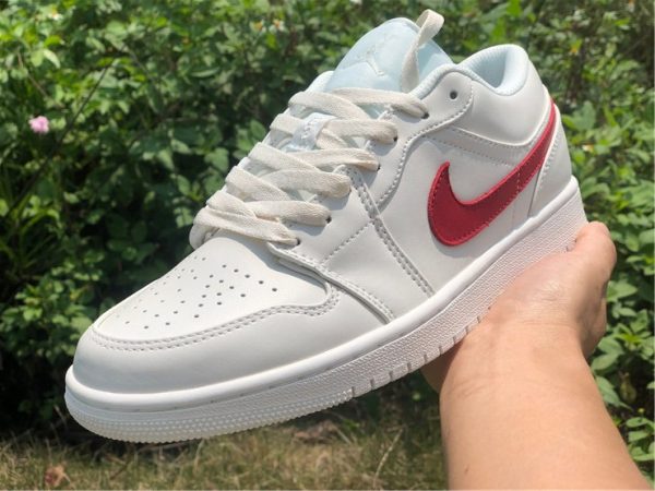 Air Jordan 1 Low Milk White Red shoes