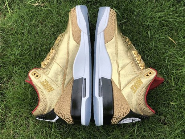 Air Jordan 3 JTH Gold Oscars midsole