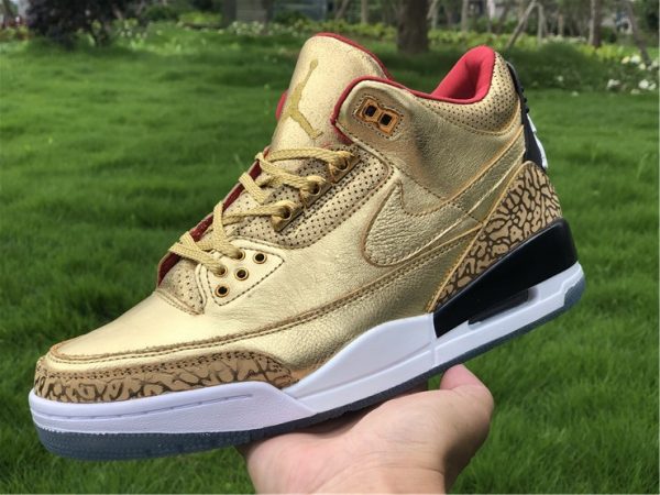 Air Jordan 3 JTH Gold Oscars on hand