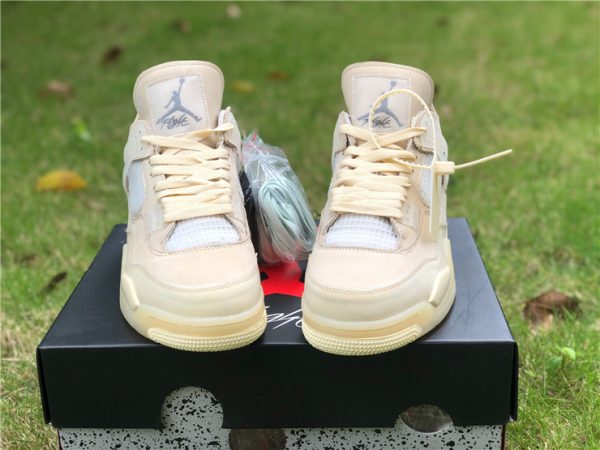 Air Jordan 4 Off-White Sail Cream front