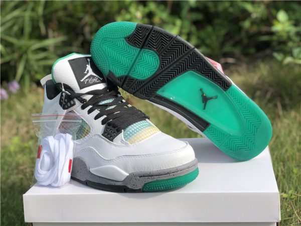 Air Jordan 4 Rasta Carnival Lucid Green bottom sole