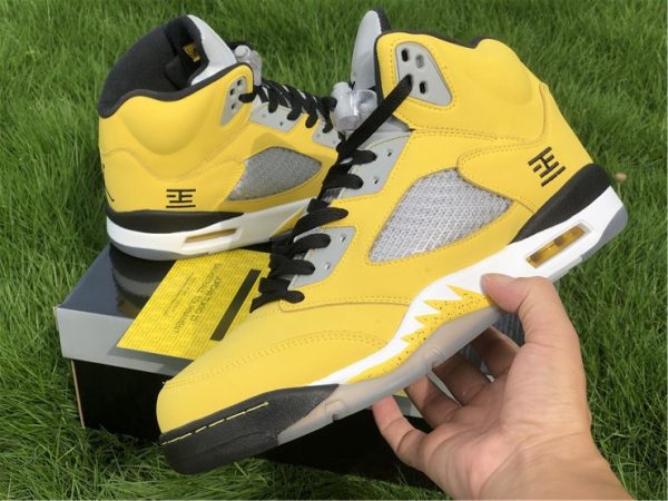 Air Jordan 5 Tokyo T23 Yellow Toe on hand