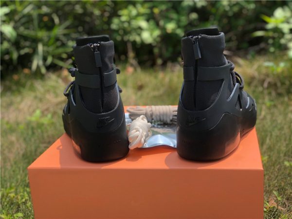 Nike Air Fear of God 1 Triple Black heel