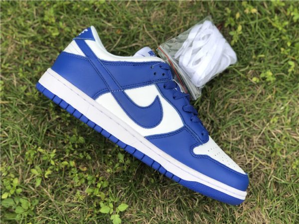 Nike Dunk Low Kentucky Varsity Royal panel swoosh