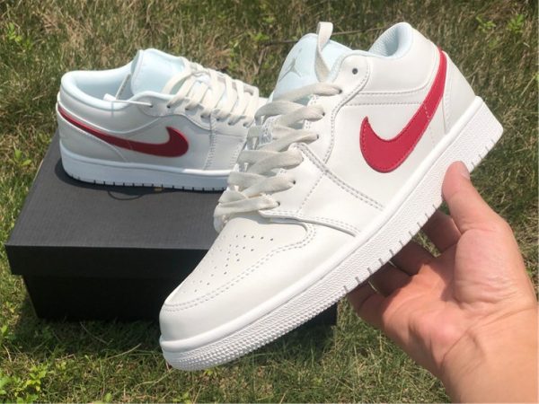 buy Air Jordan 1 Low Milk White Red