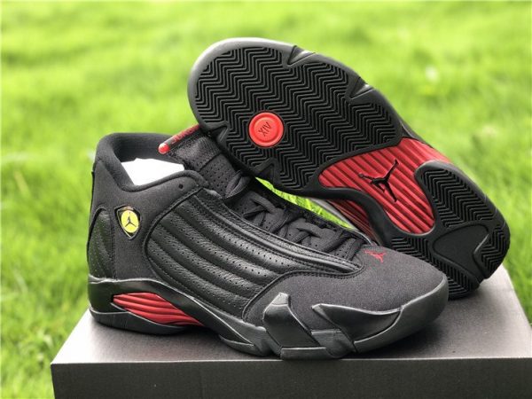 2018 Air Jordan 14 Last Shot 20th Anniversary Black Red 487471-003 Sale