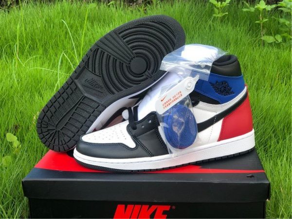 2020 Air Jordan 1 High OG SP Top 3 2.0 White Royal-Varsity Red-Black Sale