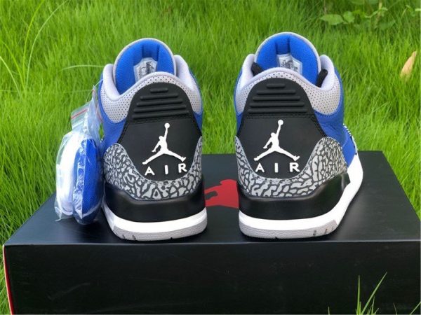 2020 Air Jordan 3 Retro Varsity Royal CT8532-400 Heel