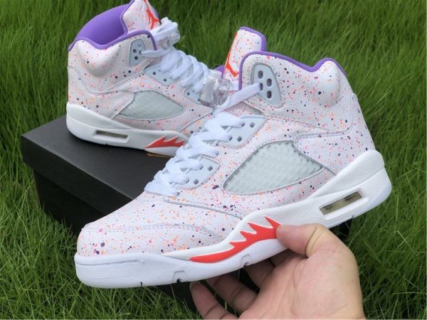 2020 Air Jordan 5 GS Easter Splatter CT1605-100 On-hand