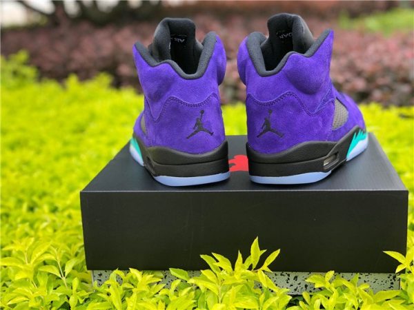 2020 Air Jordan 5 Retro Alternate Grape 136027-500 Heel