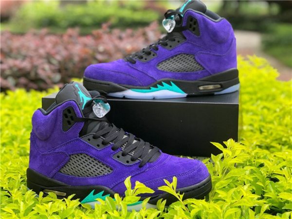 2020 Air Jordan 5 Retro Alternate Grape 136027-500 Pair