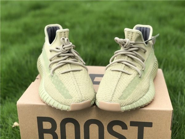 2020 adidas Yeezy Boost 350 V2 Sulfur FY5346 Green-Yellow Front