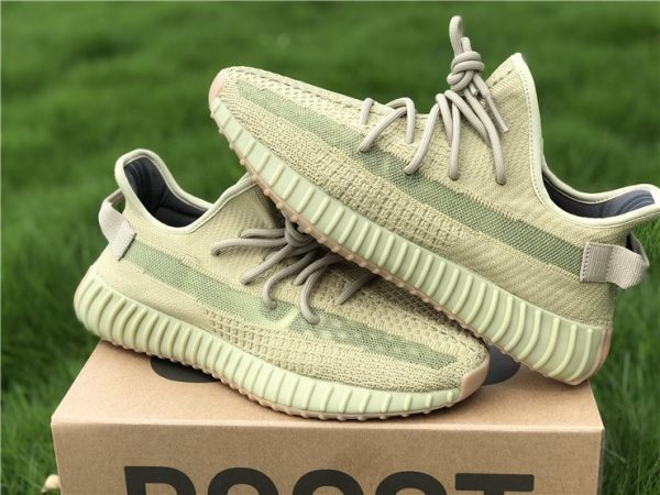 2020 adidas Yeezy Boost 350 V2 Sulfur FY5346 Green-Yellow Pair