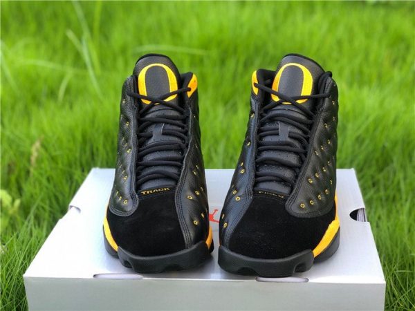 Air Jordan 13 PE Oregon Track and Field Black Yellow Front