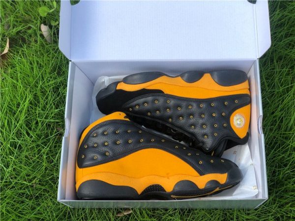 Air Jordan 13 PE Oregon Track and Field Black Yellow Top