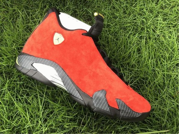 Air Jordan 14 Ferrari Varsity Red lateral