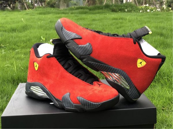 Air Jordan 14 Ferrari Varsity Red shoes