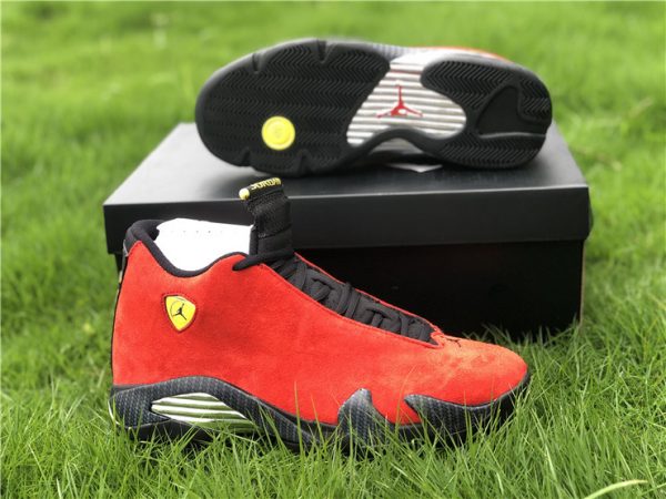 Air Jordan 14 Ferrari Varsity Red yellow