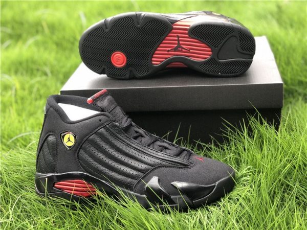 Air Jordan 14 Last Shot Black Red 487471-003 Hot Sale