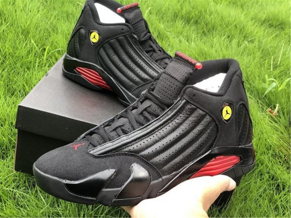 Air Jordan 14 Last Shot Black Red 487471-003 On-hand