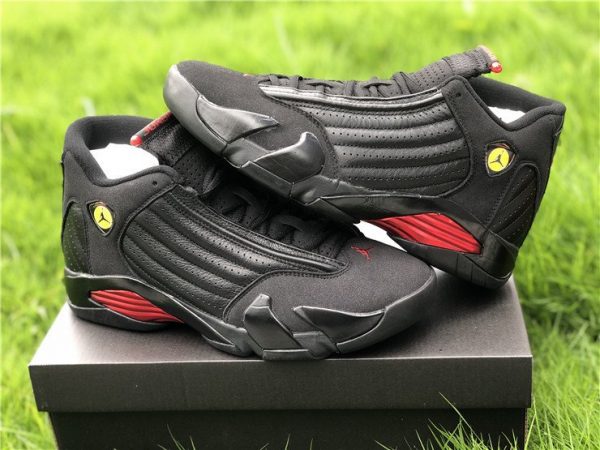 Air Jordan 14 Last Shot Black Red 487471-003 Panel