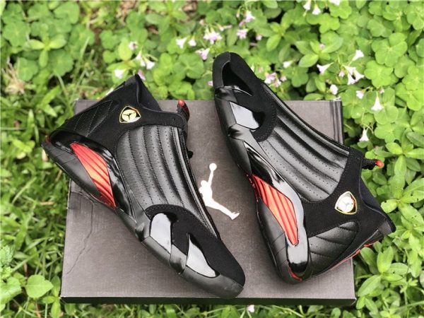 Air Jordan 14 Last Shot Black Red 487471-003 Top