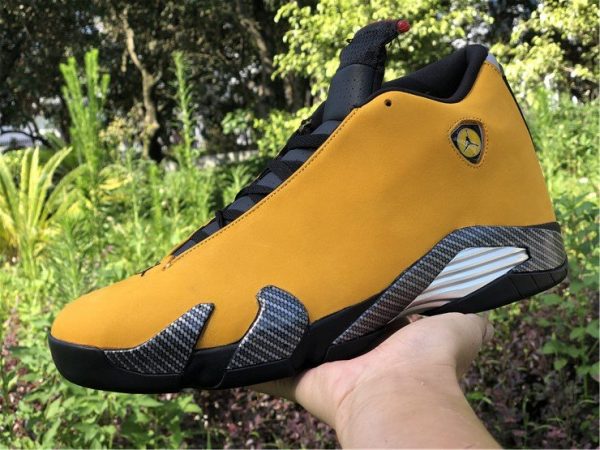 Air Jordan 14 Retro Yellow Ferrari University Gold BQ3685-706 on-hand