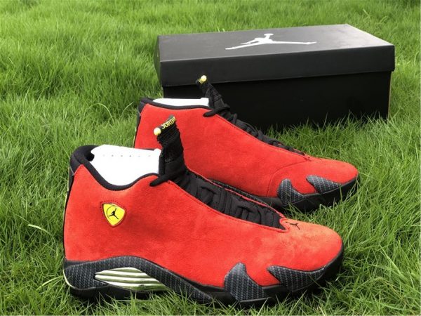 Air Jordan 14 Varsity Red Ferrari panel