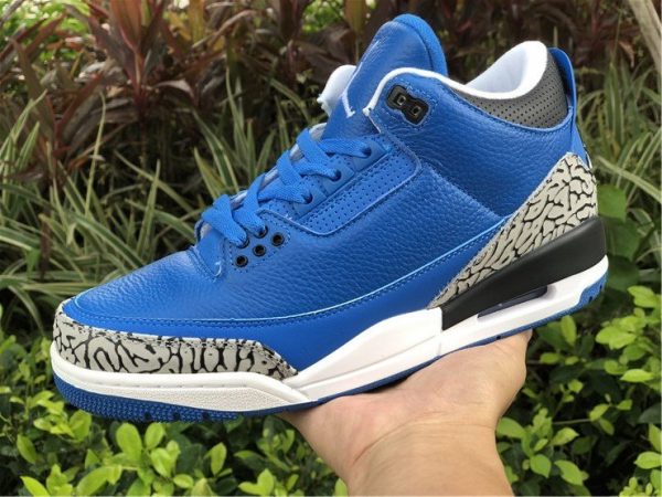 Air Jordan 3 Retro DJ Khaled Another One Blue Heel on-hand