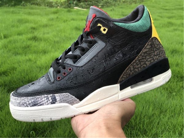 Air Jordan 3 SE Animal Instinct 2.0 Black Gorge Green 2020 On-Hand