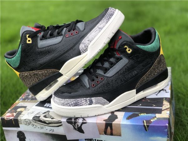 Air Jordan 3 SE Animal Instinct 2.0 Black Gorge Green 2020 Sneakers