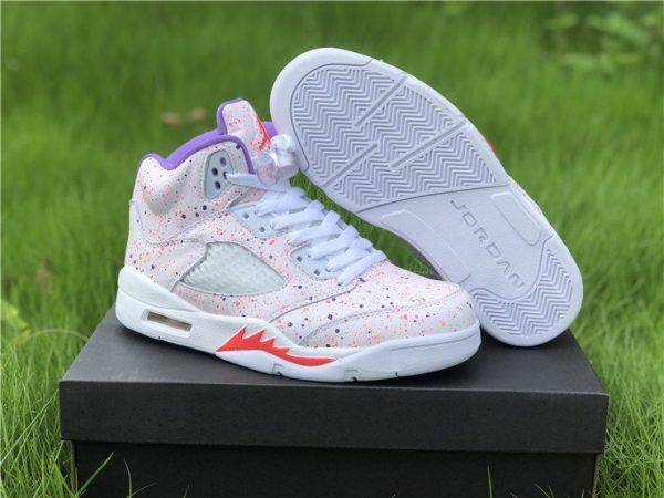 Buy 2020 Air Jordan 5 GS Easter Splatter CT1605-100