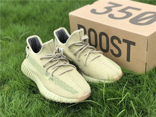 Cheap 2020 adidas Yeezy Boost 350 V2 Sulfur FY5346 Green-Yellow